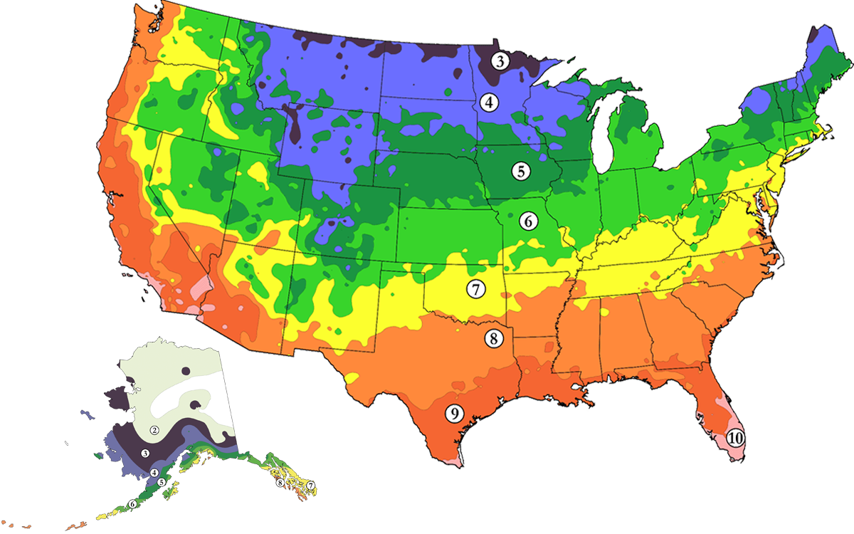 Hardiness Zone Map